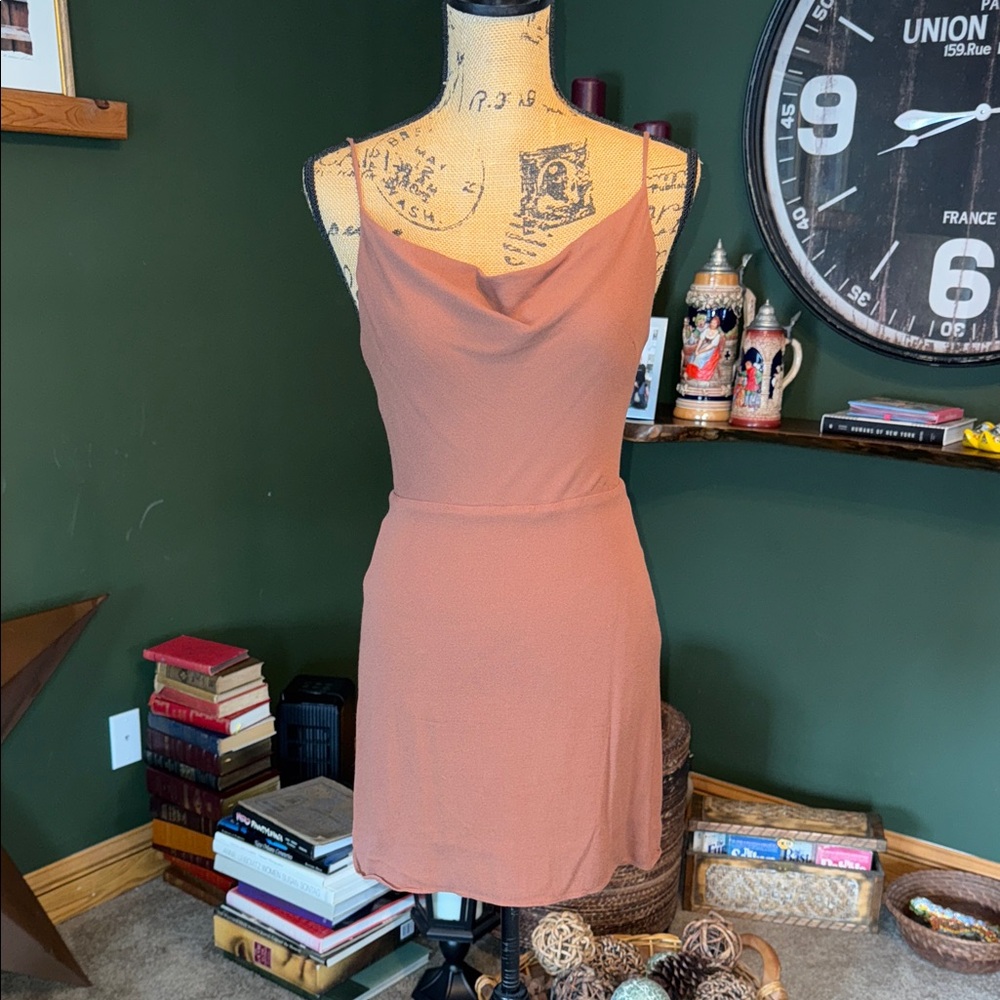 Aritzia Sun-deh Dress in Terracotta